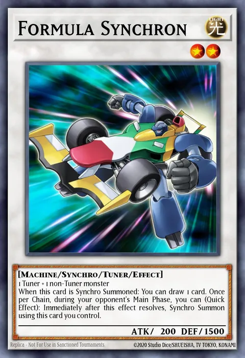 Formula Synchron trading card