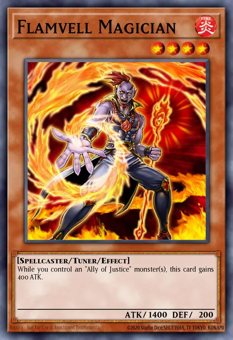 Flamvell Magician trading card