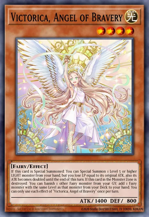 Victorica, Angel of Bravery trading card