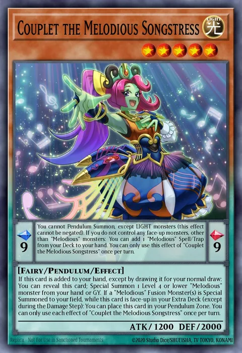 Couplet the Melodious Songstress trading card