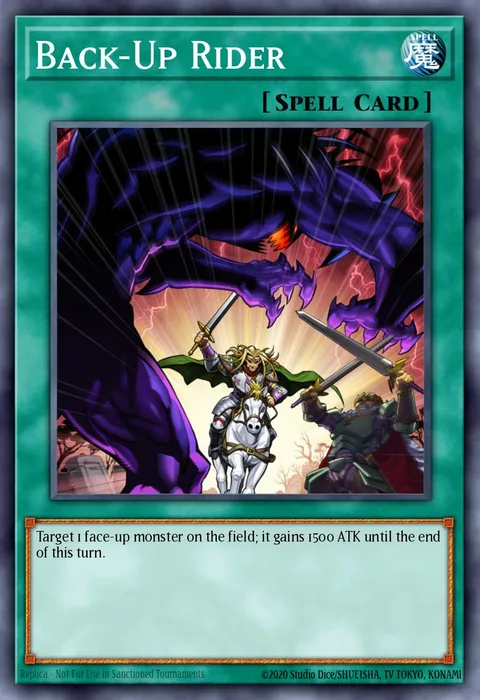 Back-Up Rider trading card