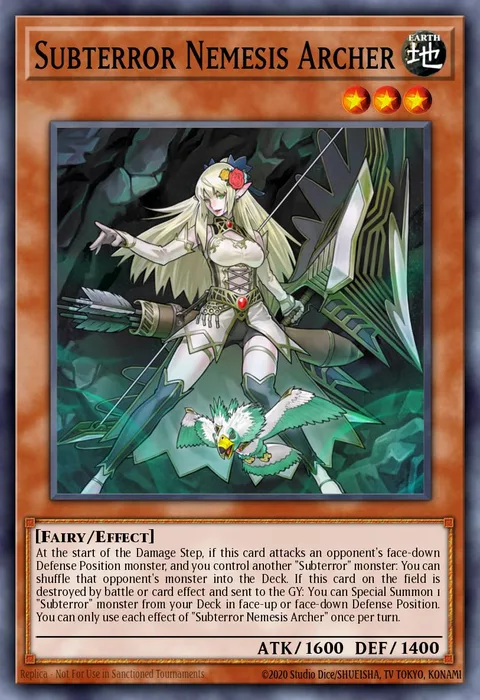 Subterror Nemesis Archer trading card