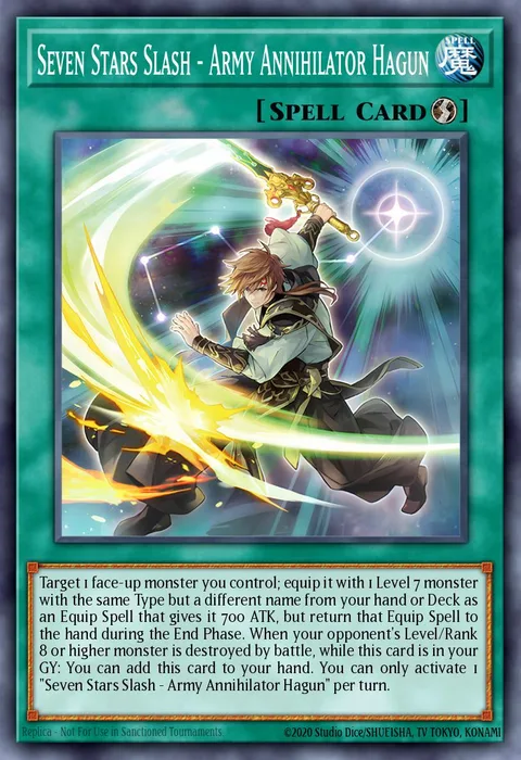 Seven Stars Slash - Army Annihilator Hagun trading card