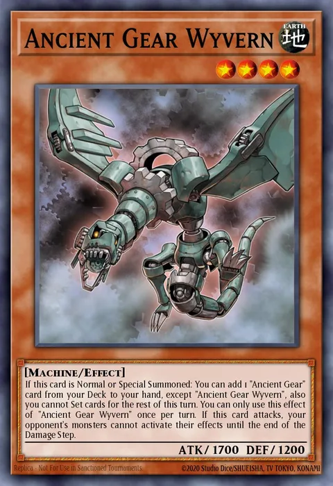Ancient Gear Wyvern trading card