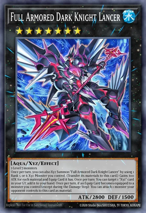 Full Armored Dark Knight Lancer trading card