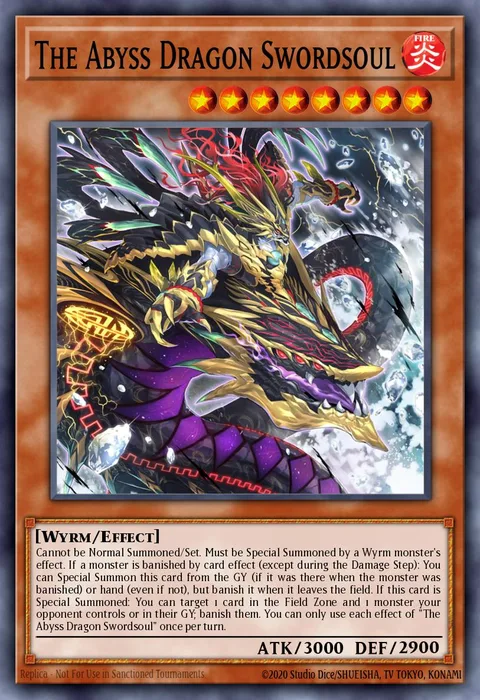 The Abyss Dragon Swordsoul trading card