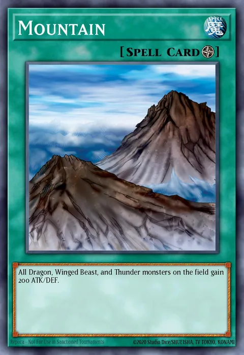 Mountain trading card