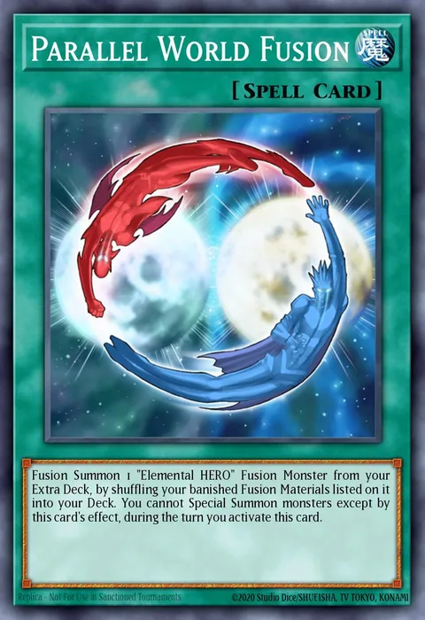 Parallel World Fusion trading card