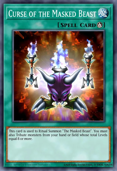 Curse of the Masked Beast trading card