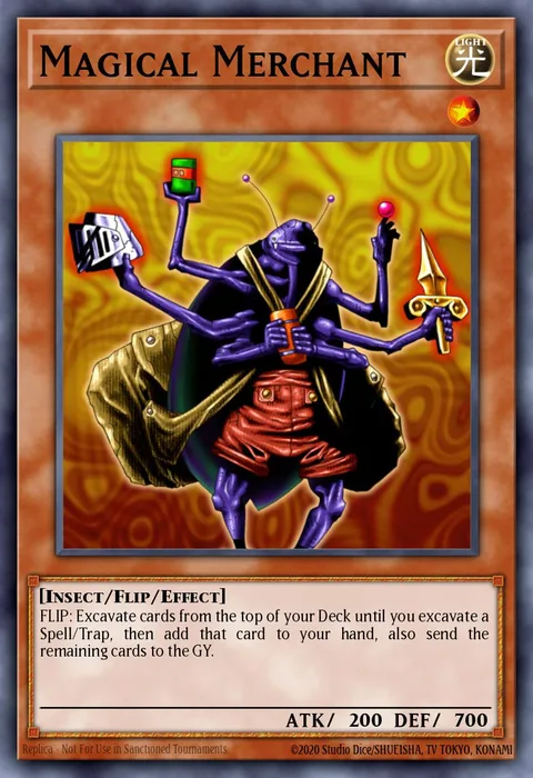 Magical Merchant trading card