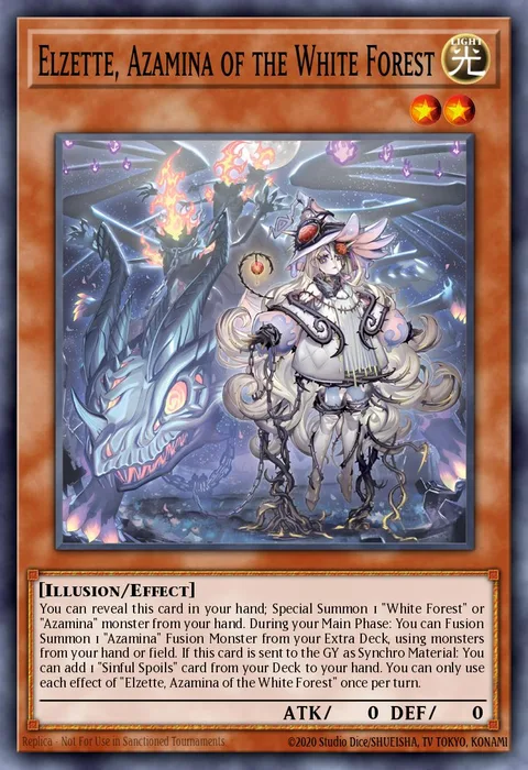 Elzette, Azamina of the White Forest trading card