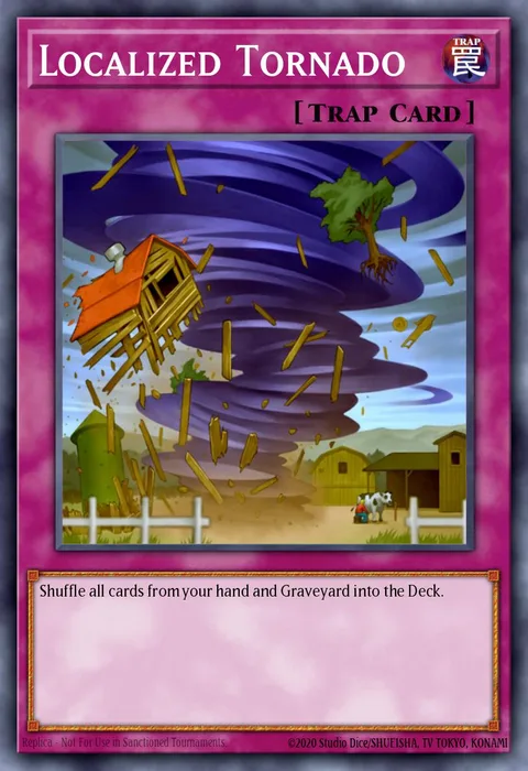 Localized Tornado trading card