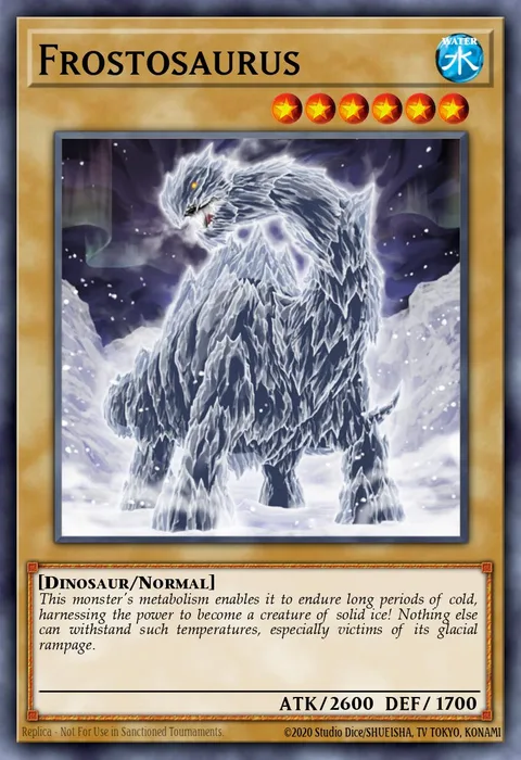 Frostosaurus trading card