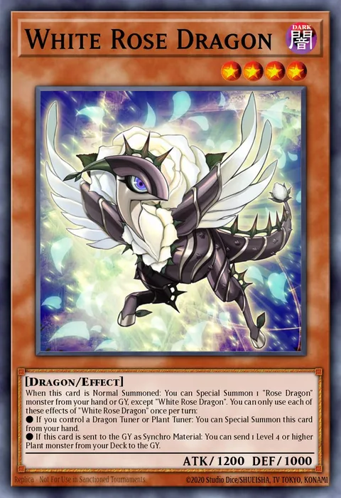White Rose Dragon trading card