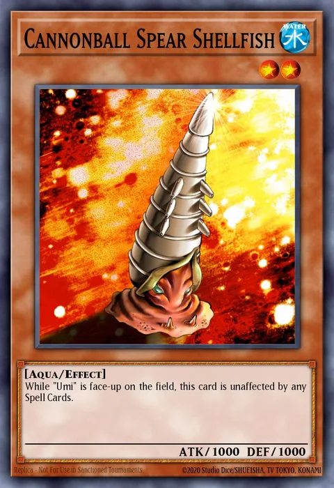 Cannonball Spear Shellfish trading card