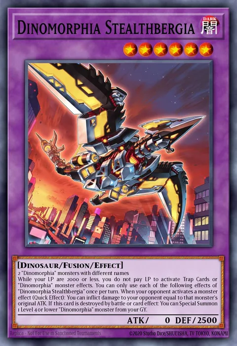 Dinomorphia Stealthbergia trading card