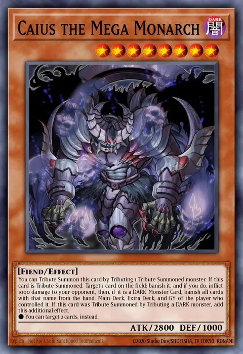 Caius the Mega Monarch trading card
