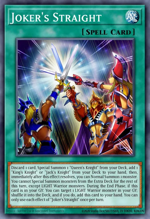 Joker's Straight trading card