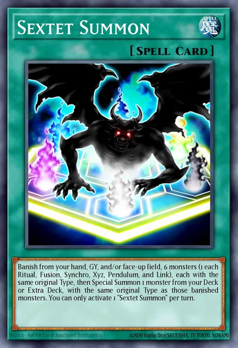 Sextet Summon trading card