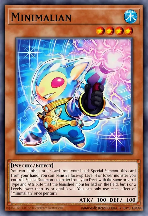 Minimalian trading card