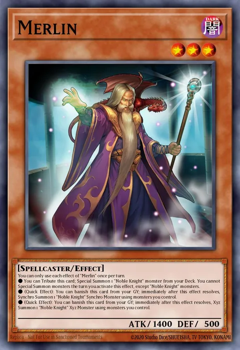 Merlin trading card