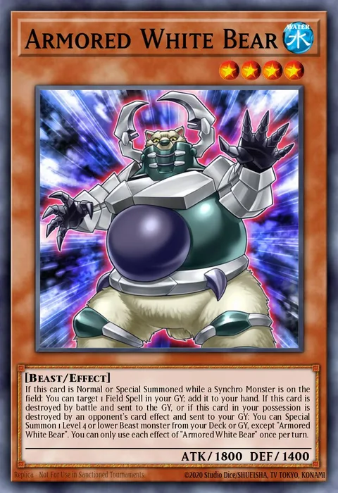 Armored White Bear trading card