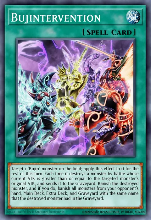 Bujintervention trading card