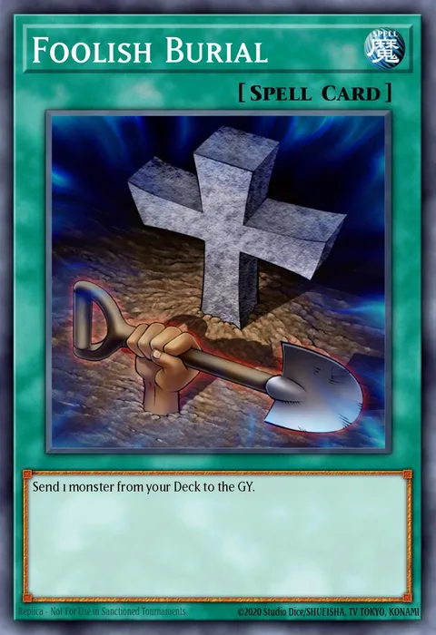 Foolish Burial trading card