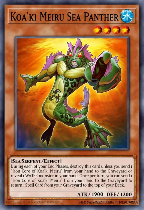 Koa'ki Meiru Sea Panther trading card