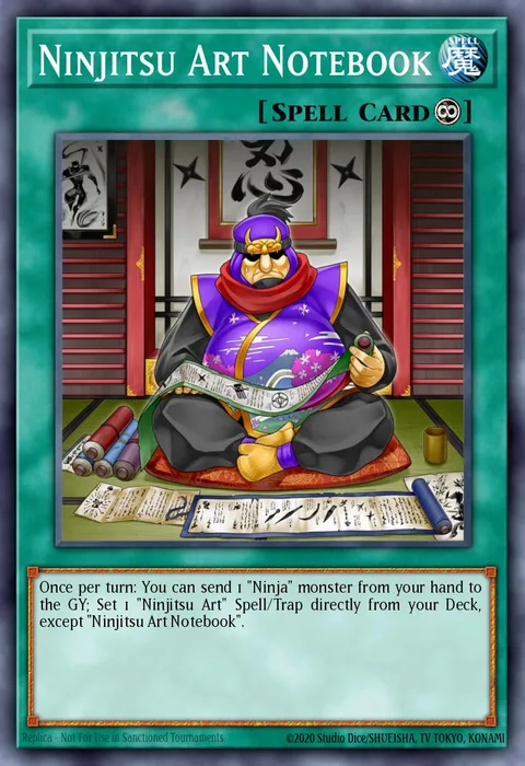 Ninjitsu Art Notebook trading card