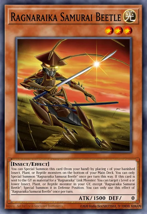 Ragnaraika Samurai Beetle trading card