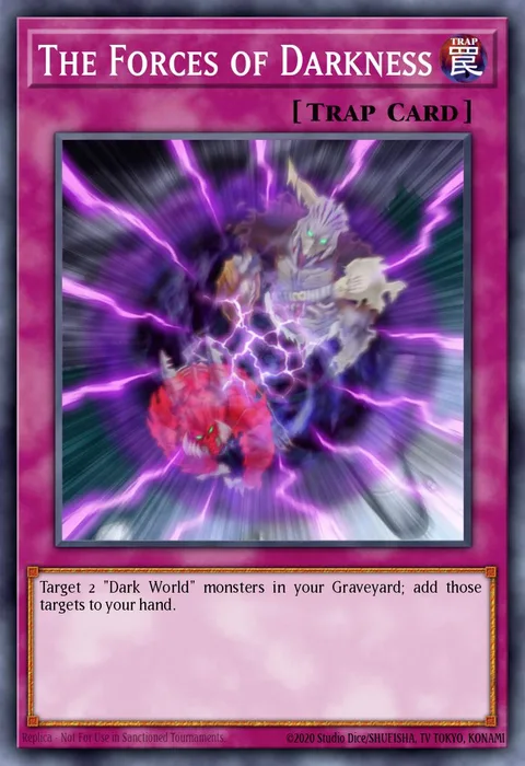 The Forces of Darkness trading card