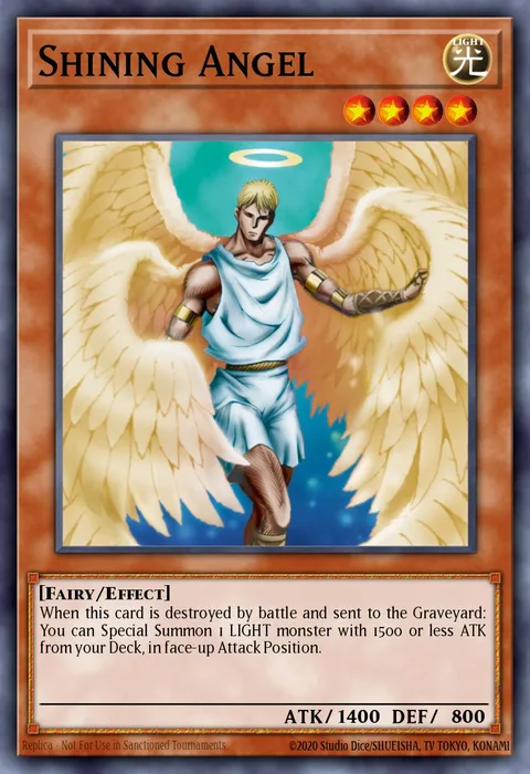 Shining Angel trading card