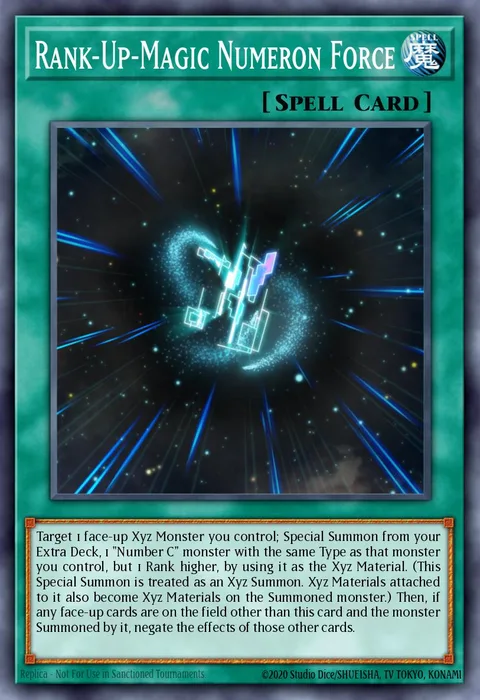 Rank-Up-Magic Numeron Force trading card
