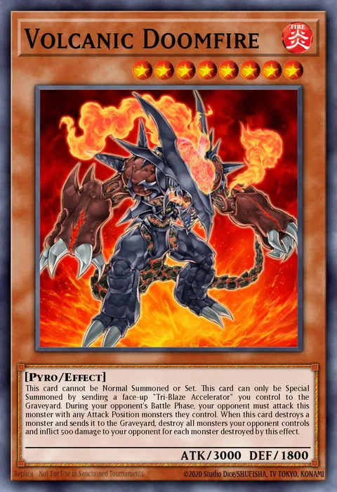 Volcanic Doomfire trading card
