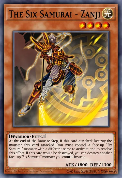 The Six Samurai - Zanji trading card