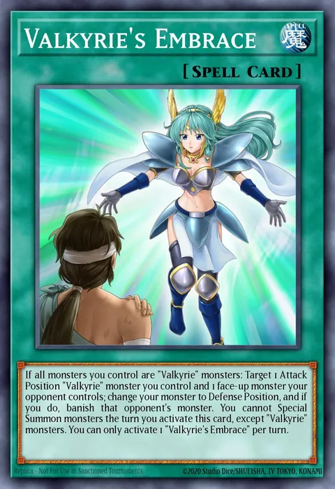 Valkyrie's Embrace trading card
