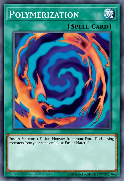 Polymerization trading card