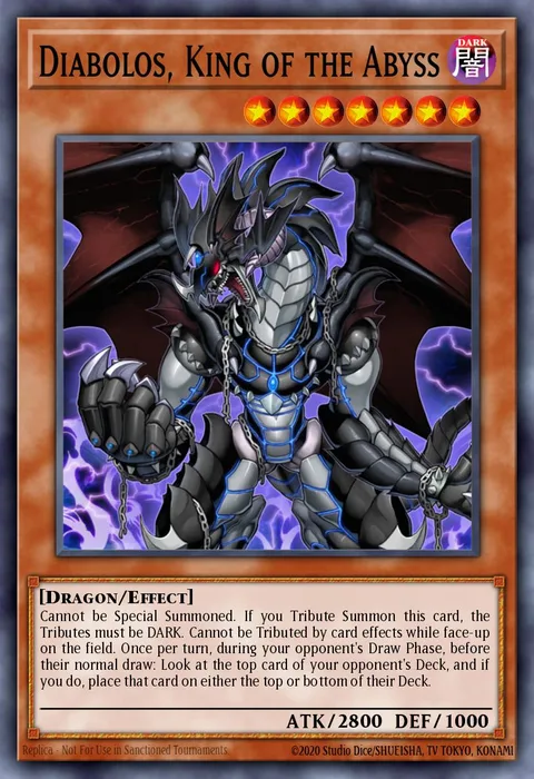 Diabolos, King of the Abyss trading card