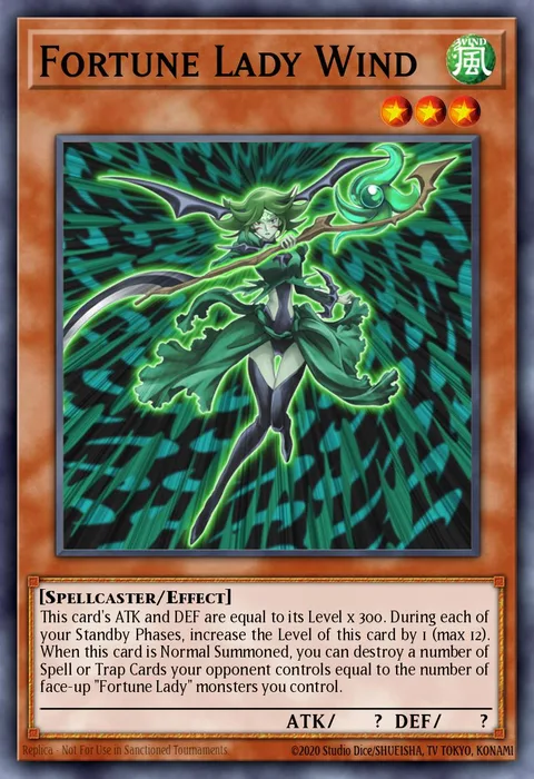 Fortune Lady Wind trading card