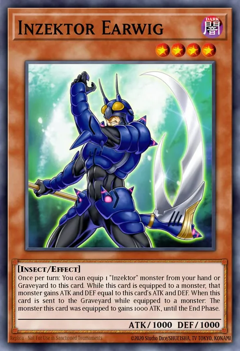Inzektor Earwig trading card
