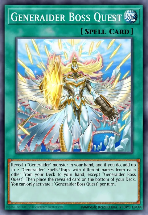 Generaider Boss Quest trading card