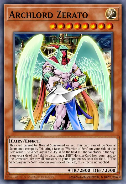 Archlord Zerato trading card