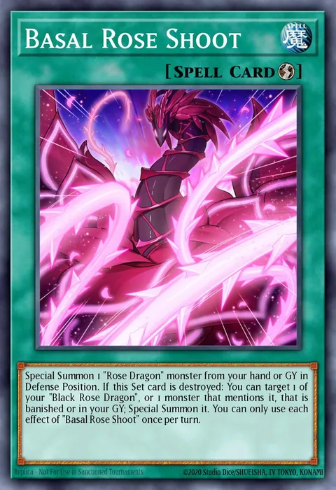 Basal Rose Shoot trading card
