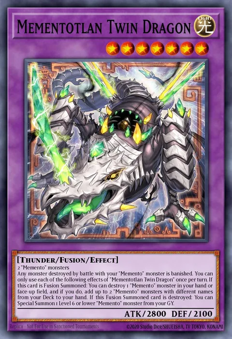 Mementotlan Twin Dragon trading card