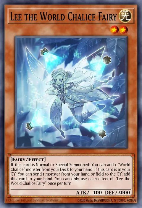 Lee the World Chalice Fairy trading card