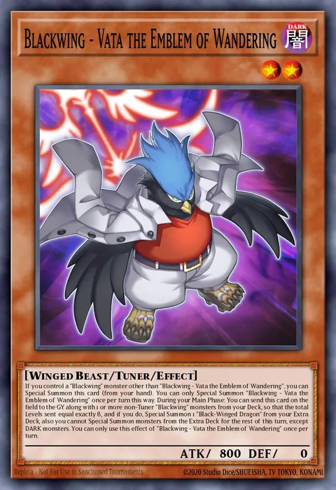 Blackwing - Vata the Emblem of Wandering trading card