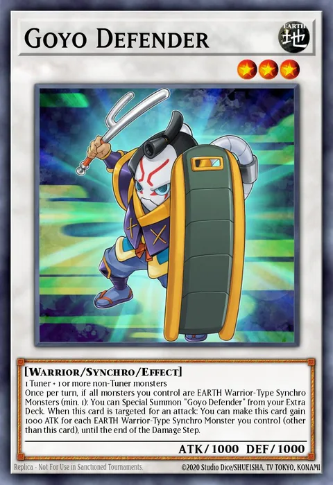Goyo Defender trading card