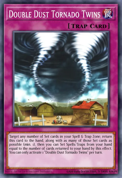 Double Dust Tornado Twins trading card