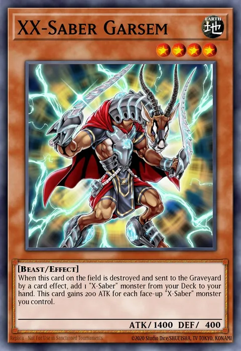 XX-Saber Garsem trading card